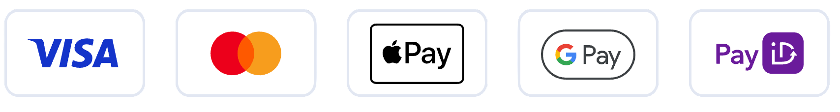 Accepted payment methods